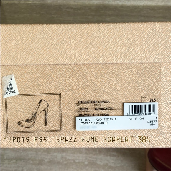 Prada red heels size 38.5 - Picture 6 of 7